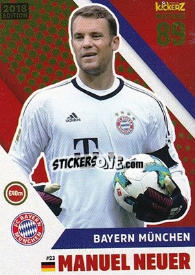 Cromo Manuel Neuer - Football Cards 2018 - Kickerz