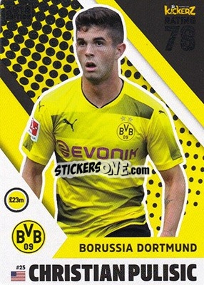 Sticker Christian Pulisic - Football Cards 2018 - Kickerz