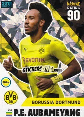 Sticker Pierre-Emerick Aubameyang - Football Cards 2018 n. 30 - Kickerz