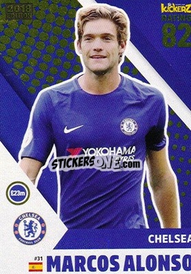 Sticker Marcos Alonso - Football Cards 2018 n. 31 - Kickerz