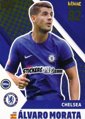 Sticker Alvaro Morata - Football Cards 2018 n. 32 - Kickerz