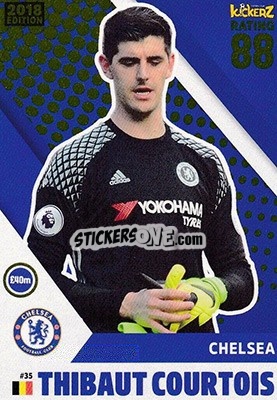 Sticker Thibaut Courtois - Football Cards 2018 n. 35 - Kickerz