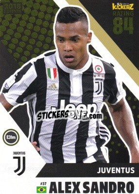 Sticker Alex Sandro - Football Cards 2018 n. 37 - Kickerz