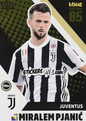 Sticker Miralem Pjanic - Football Cards 2018 n. 38 - Kickerz