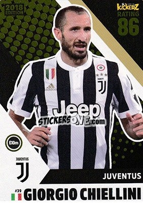 Sticker Giorgio Chiellini - Football Cards 2018 - Kickerz