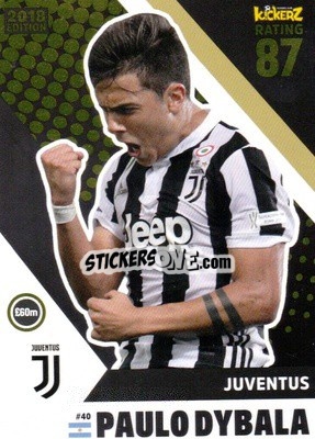 Sticker Paulo Dybala - Football Cards 2018 n. 40 - Kickerz