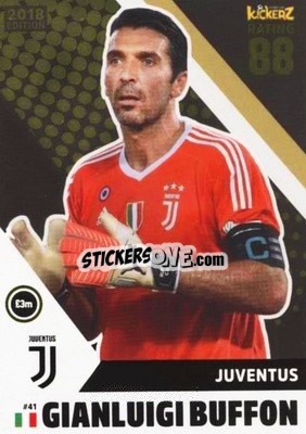 Sticker Gianluigi Buffon - Football Cards 2018 n. 41 - Kickerz