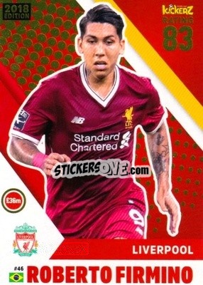 Sticker Roberto Firmino - Football Cards 2018 n. 46 - Kickerz