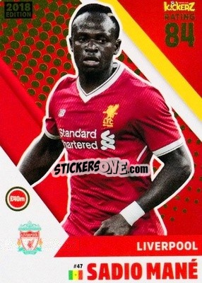 Sticker Sadio Mane - Football Cards 2018 - Kickerz