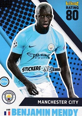 Sticker Benjamin Mendy - Football Cards 2018 n. 49 - Kickerz