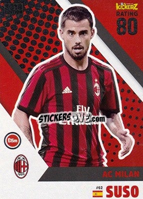 Sticker Suso - Football Cards 2018 n. 62 - Kickerz