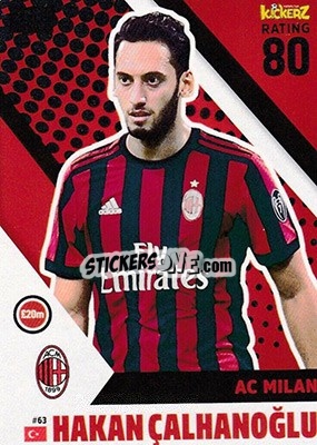 Sticker Hakan Calhanoglu - Football Cards 2018 n. 63 - Kickerz