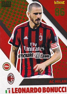Sticker Leonardo Bonucci - Football Cards 2018 n. 66 - Kickerz