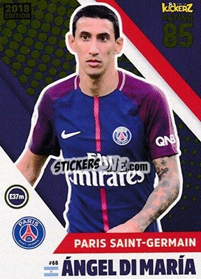 Sticker Angel Di Maria - Football Cards 2018 n. 68 - Kickerz