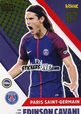 Sticker Edinson Cavani - Football Cards 2018 - Kickerz