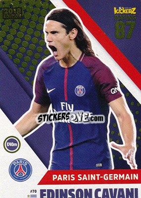 Sticker Edinson Cavani - Football Cards 2018 n. 70 - Kickerz