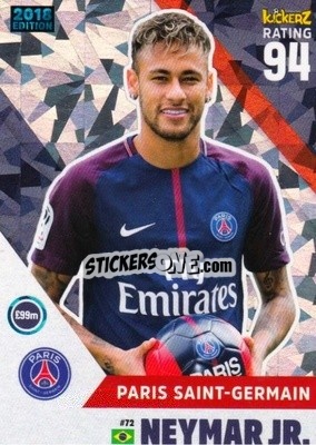 Sticker Neymar Jr. - Football Cards 2018 - Kickerz