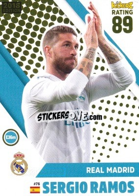 Sticker Sergio Ramos - Football Cards 2018 n. 76 - Kickerz
