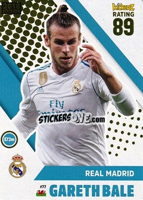 Sticker Gareth Bale - Football Cards 2018 n. 77 - Kickerz
