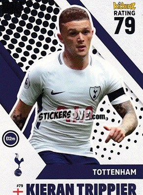 Sticker Kieran Trippier - Football Cards 2018 n. 79 - Kickerz
