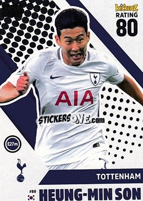 Sticker Heung-Min Son - Football Cards 2018 n. 80 - Kickerz