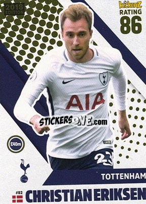 Sticker Christian Eriksen - Football Cards 2018 n. 82 - Kickerz