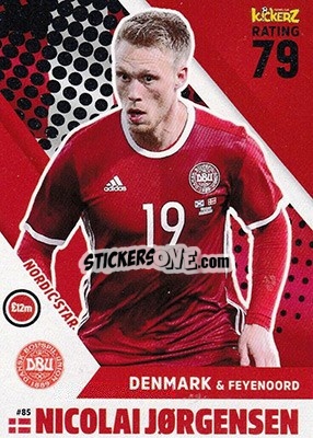Sticker Nicolai Jorgensen - Football Cards 2018 n. 85 - Kickerz