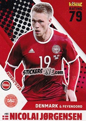 Sticker Nicolai Jorgensen - Football Cards 2018 - Kickerz