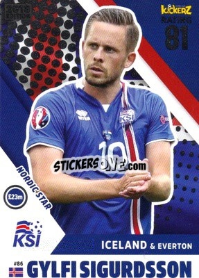 Sticker Gylfi Sigurdsson - Football Cards 2018 n. 86 - Kickerz
