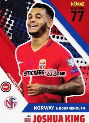 Sticker Joshua King - Football Cards 2018 - Kickerz