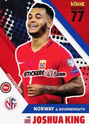 Sticker Joshua King - Football Cards 2018 n. 88 - Kickerz