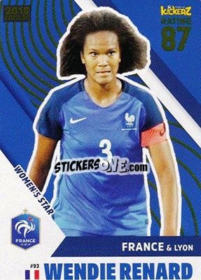 Sticker Wendie Renard - Football Cards 2018 n. 93 - Kickerz