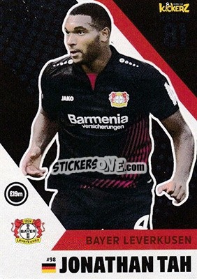 Sticker Jonathan Tah - Football Cards 2018 n. 98 - Kickerz
