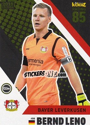 Sticker Bernd Leno - Football Cards 2018 n. 99 - Kickerz