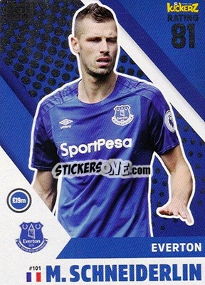 Sticker Morgan Schneiderlin - Football Cards 2018 n. 101 - Kickerz