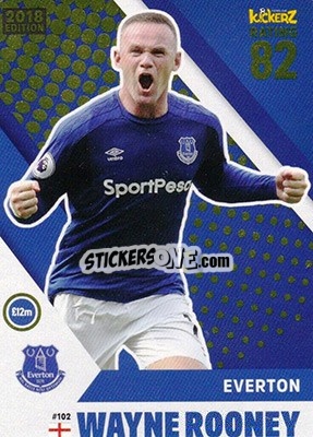 Sticker Wayne Rooney - Football Cards 2018 n. 102 - Kickerz