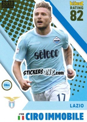 Sticker Ciro Immobile - Football Cards 2018 n. 108 - Kickerz
