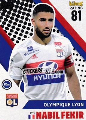 Sticker Nabil Fekir - Football Cards 2018 - Kickerz