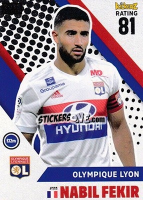Sticker Nabil Fekir - Football Cards 2018 n. 111 - Kickerz