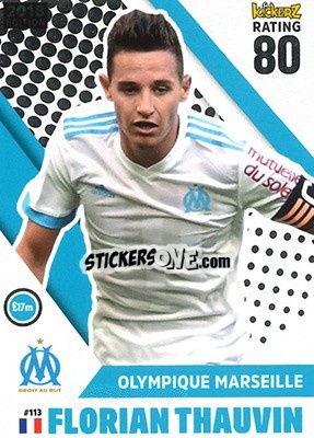 Sticker Florian Thauvin - Football Cards 2018 n. 113 - Kickerz