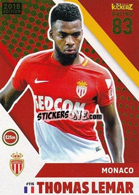 Sticker Thomas Lemar - Football Cards 2018 n. 116 - Kickerz