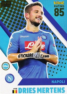 Sticker Dries Mertens - Football Cards 2018 n. 119 - Kickerz