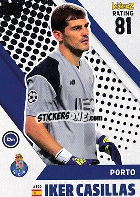 Sticker Iker Casillas - Football Cards 2018 n. 122 - Kickerz