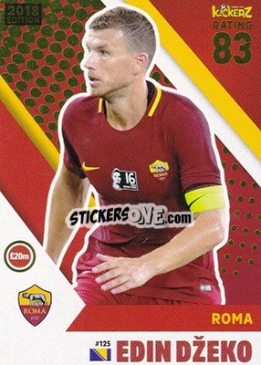 Sticker Edin Dzeko - Football Cards 2018 n. 125 - Kickerz