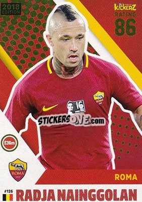Sticker Radja Nainggolan - Football Cards 2018 n. 126 - Kickerz