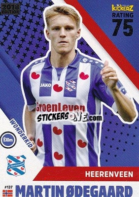 Sticker Martin Odegaard - Football Cards 2018 - Kickerz
