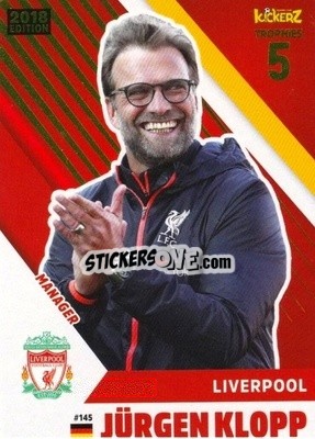 Sticker Jurgen Klopp - Football Cards 2018 n. 145 - Kickerz