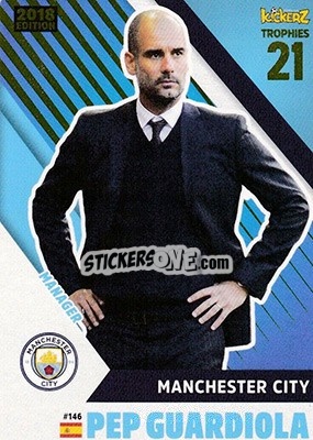 Sticker Pep Guardiola - Football Cards 2018 n. 146 - Kickerz