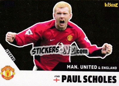 Sticker Paul Scholes - Football Cards 2018 n. 149 - Kickerz