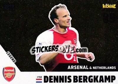 Sticker Dennis Bergkamp - Football Cards 2018 n. 150 - Kickerz